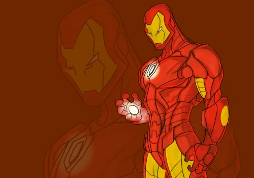 Dessin du film Iron Man 2 réalisé par: Fadeldesign